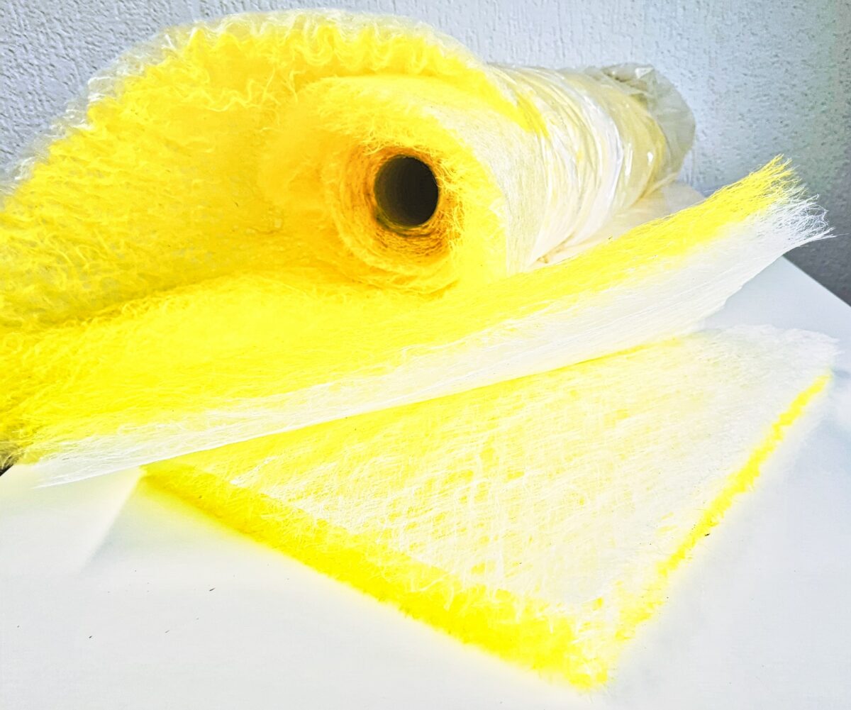 Glasfaser-Luftfiltermatte-gelb
